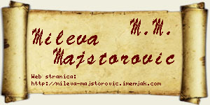 Mileva Majstorović vizit kartica